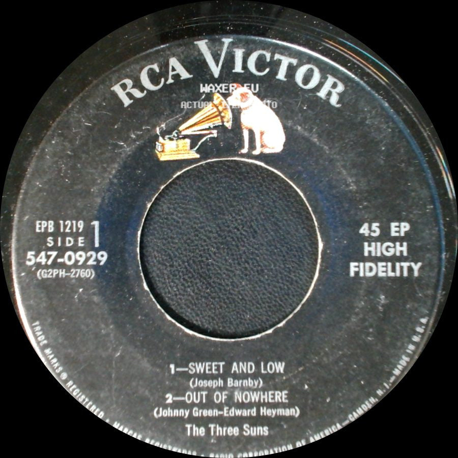 The Three Suns - Sweet And Low / Out Of Nowhere / Unknown Title B side A
