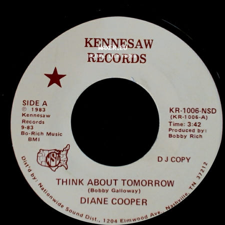 Diane Cooper - Think About Tomorrow / Don't Stand There Holding Open The Door side A