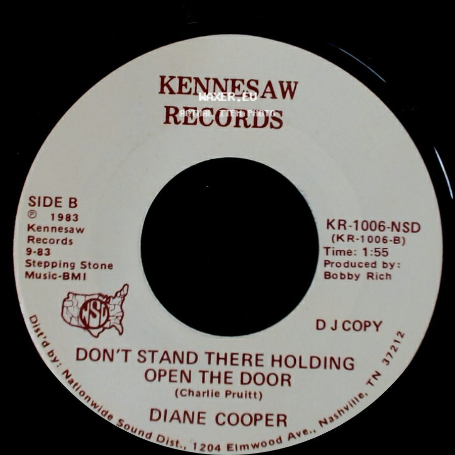 Diane Cooper - Think About Tomorrow / Don't Stand There Holding Open The Door side B