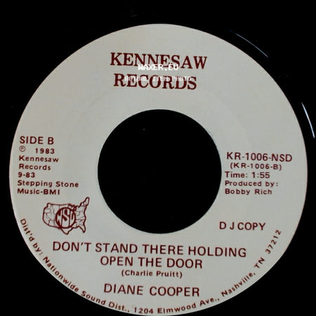 Diane Cooper - Think About Tomorrow / Don't Stand There Holding Open The Door side B