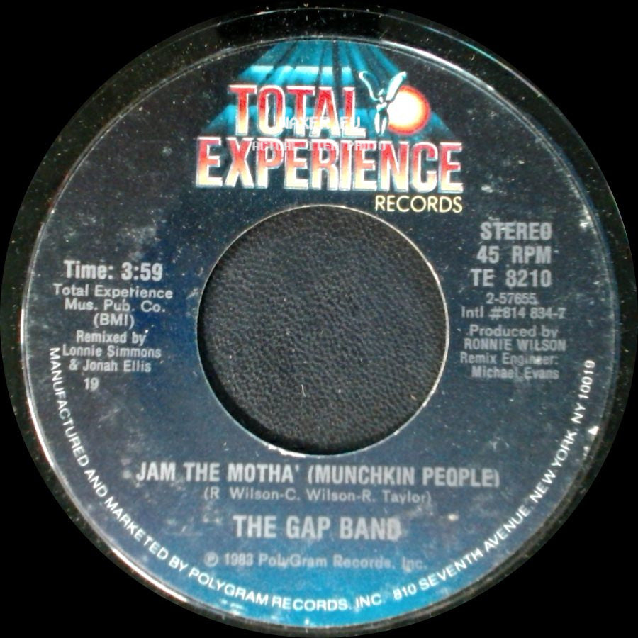 The Gap Band - Jam The Motha' (Munchkin People) / Jam The Motha' (Party Mix) side A