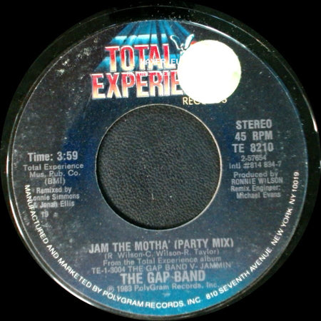 The Gap Band - Jam The Motha' (Munchkin People) / Jam The Motha' (Party Mix) side B