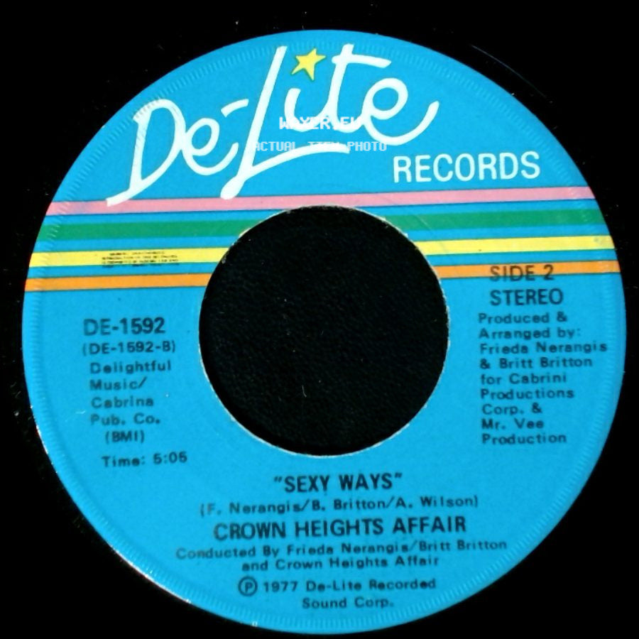 Crown Heights Affair - Do It The French Way / Sexy Ways side B