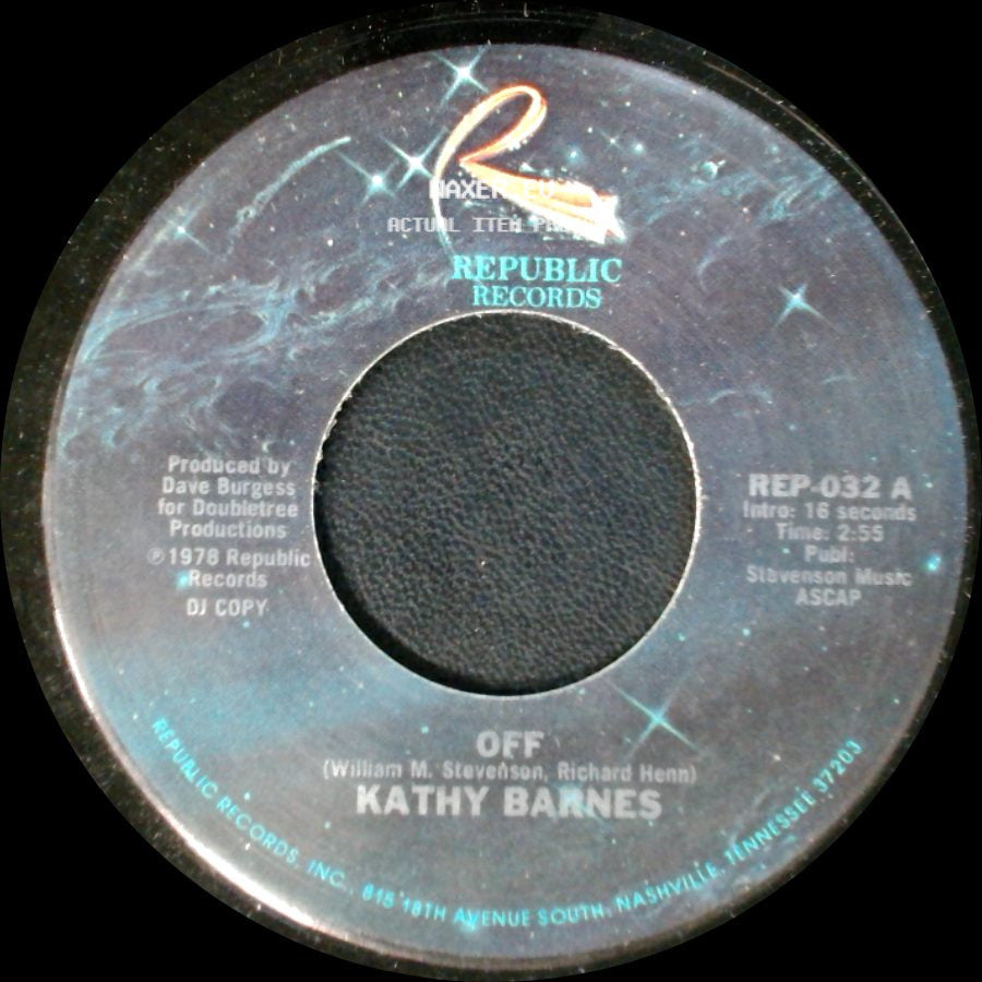 Kathy Barnes - Off / Off side A