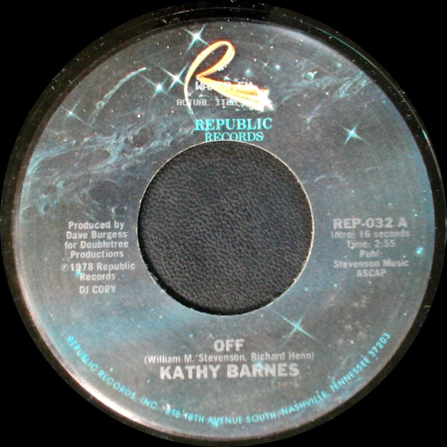 Kathy Barnes - Off / Off side B