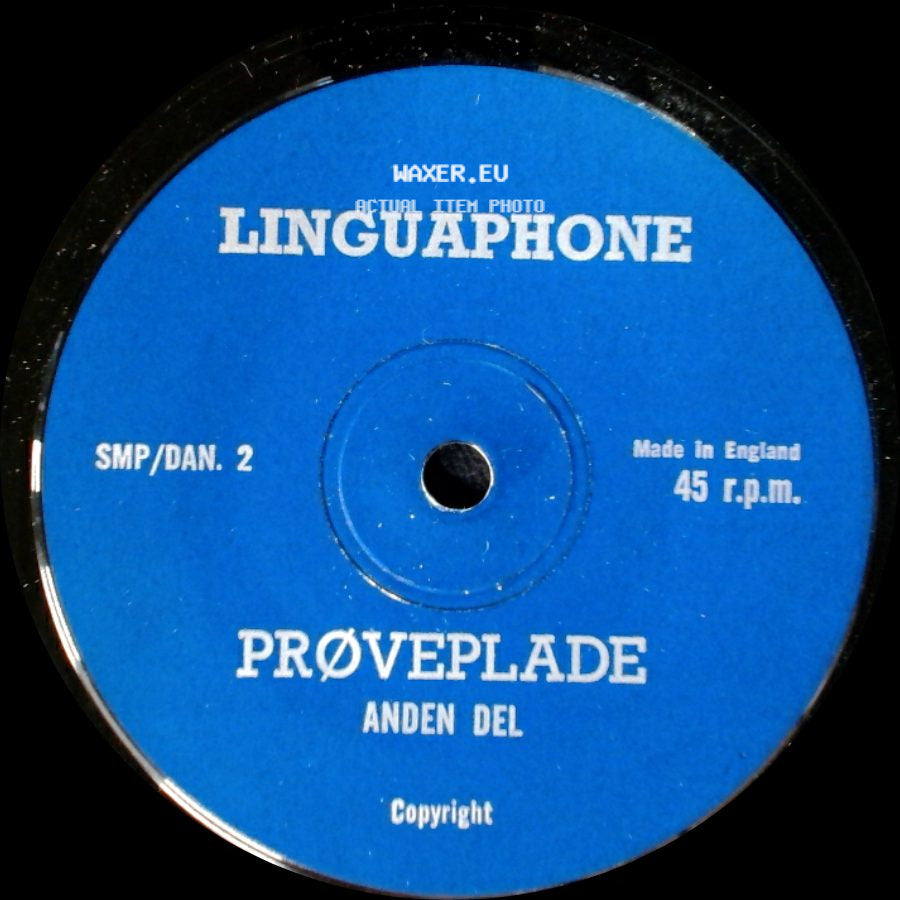 Unknown Artist - Prøveplade Anden Del / Prøveplade Første Del side A