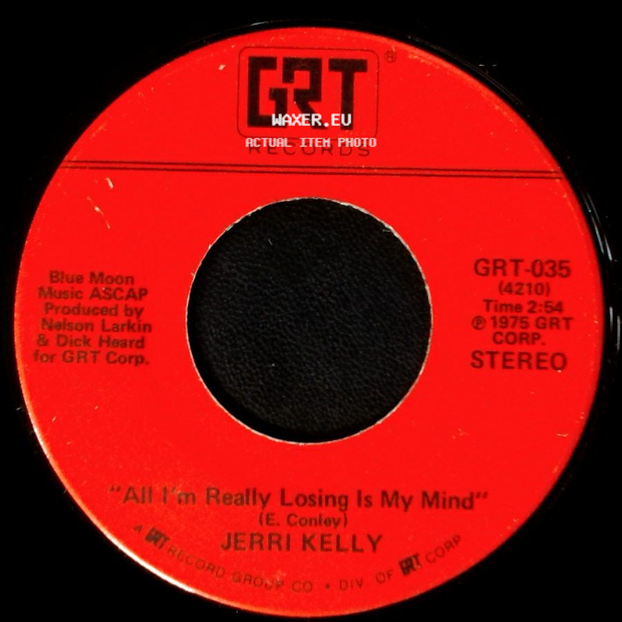 Jerri Kelly - Back-Sliding Man / All I'm Really Losing Is My Mind side B