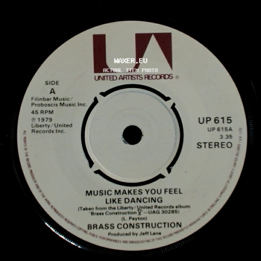 Brass Construction - Music Makes You Feel Like Dancing / Shakit side A