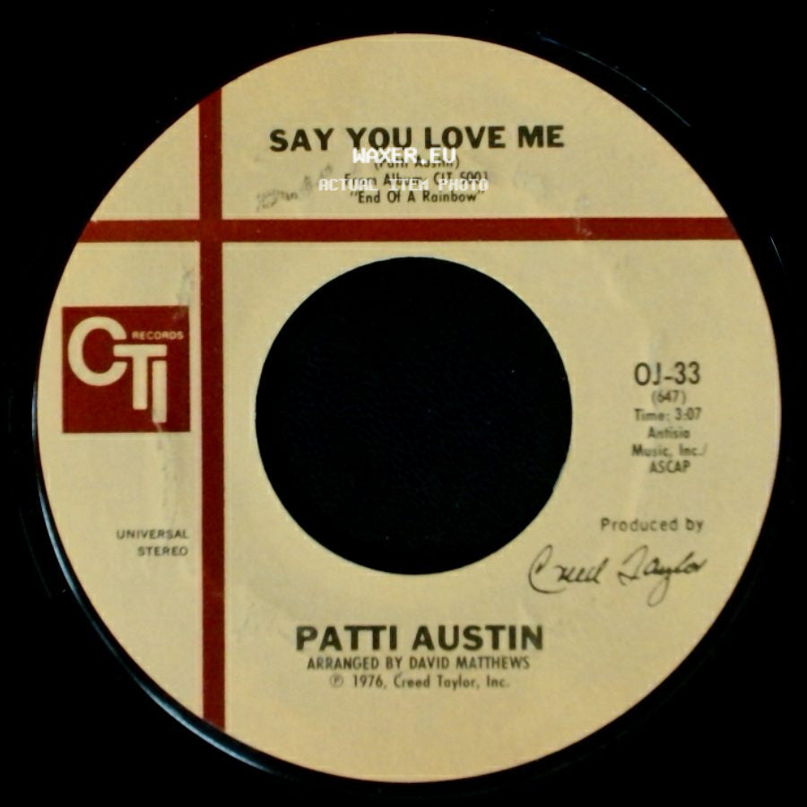 Patti Austin - Say You Love Me / In My Life side A