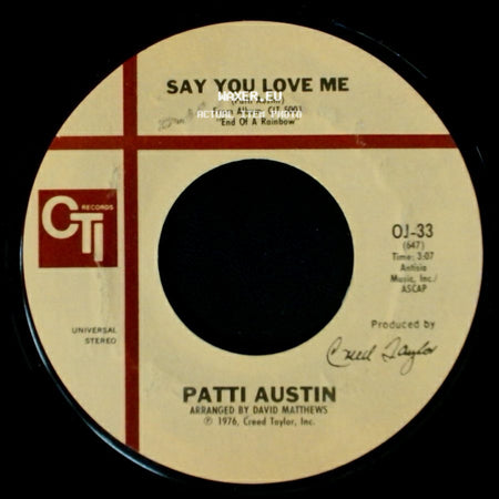 Patti Austin - Say You Love Me / In My Life side A