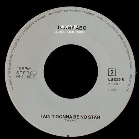 Tonny Åbo - I Ain't Gonna Be No Star / Henderson Road side A