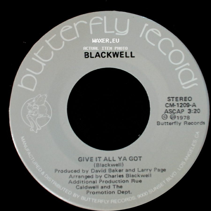 Blackwell - Belly Button / Give It All Ya Got side B