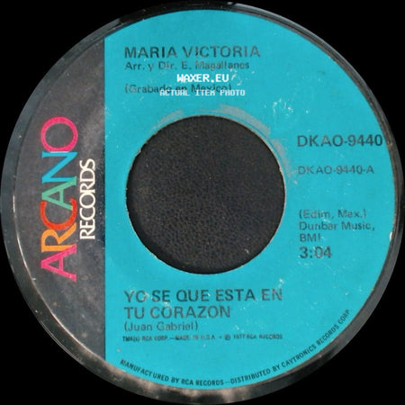 Maria Victoria - Yo Se Que Esta En Tu Corazon / Ya No Hay Mas Que Hablar side A