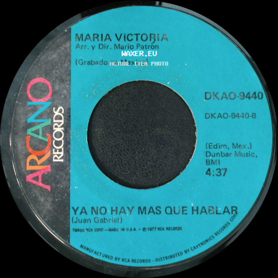 Maria Victoria - Yo Se Que Esta En Tu Corazon / Ya No Hay Mas Que Hablar side B