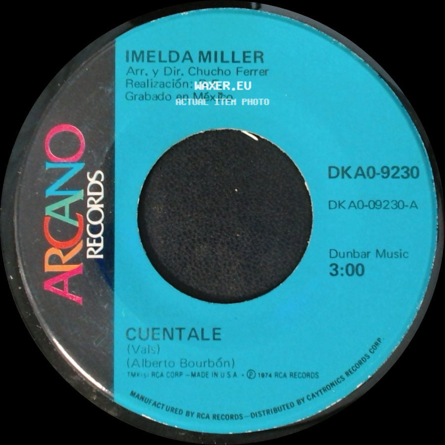 Imelda Miller - Cuentale / Una Vida Sin Amor side A