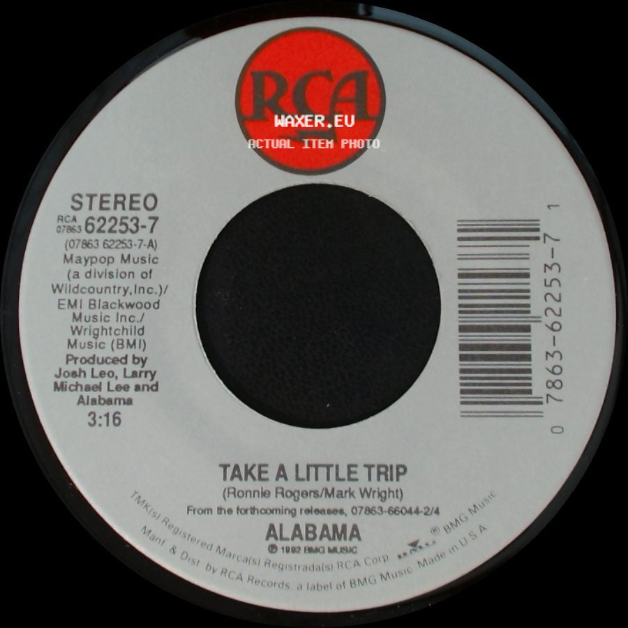 Alabama - Take A Little Trip / Pictures And Memories side A