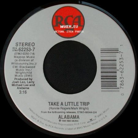 Alabama - Take A Little Trip / Pictures And Memories side A