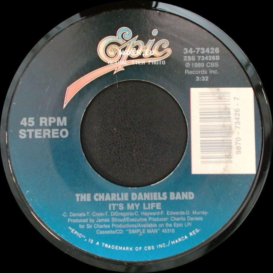 The Charlie Daniels Band - (What This World Needs Is) A Few More Rednecks / It's My Life side B