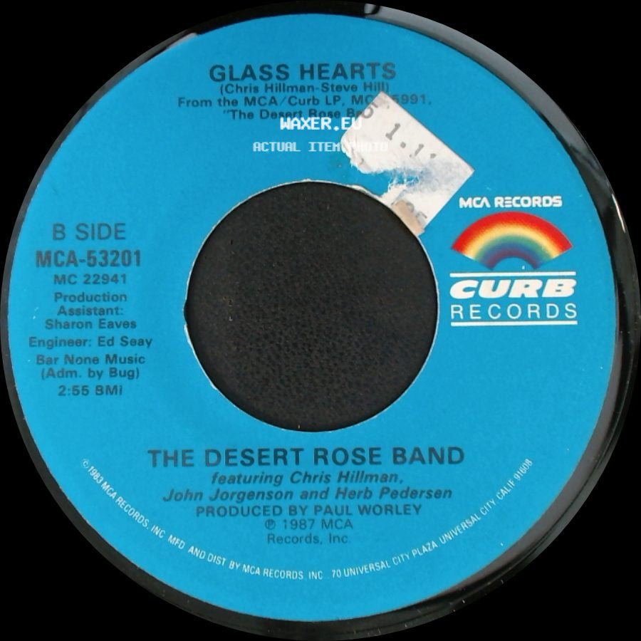 The Desert Rose Band - One Step Forward / Glass Hearts side B