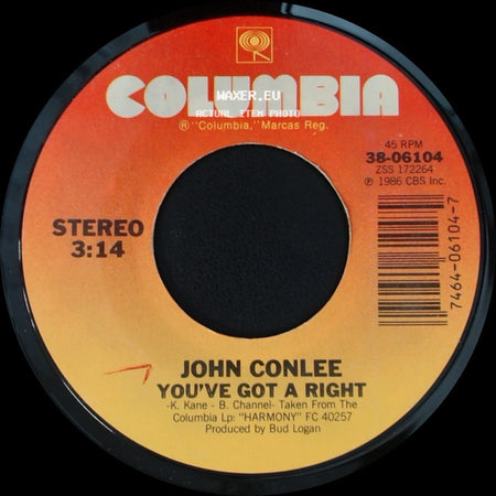 John Conlee - Got My Heart Set On You / You've Got A Right side B