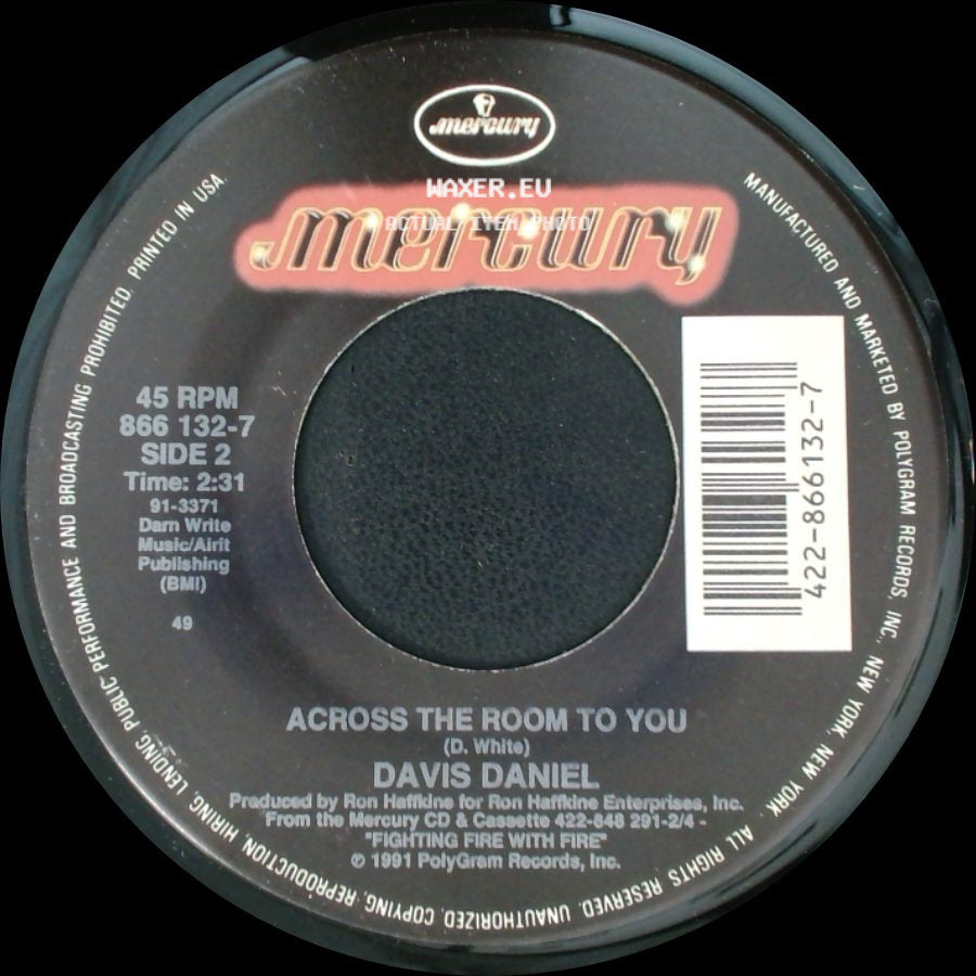 Davis Daniel - Fighting Fire With Fire / Across The Room To You side B
