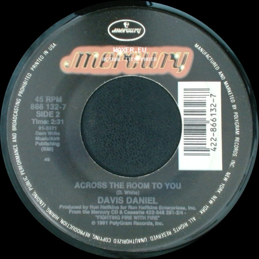 Davis Daniel - Fighting Fire With Fire / Across The Room To You side B