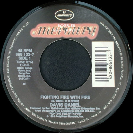 Davis Daniel - Fighting Fire With Fire / Across The Room To You side A