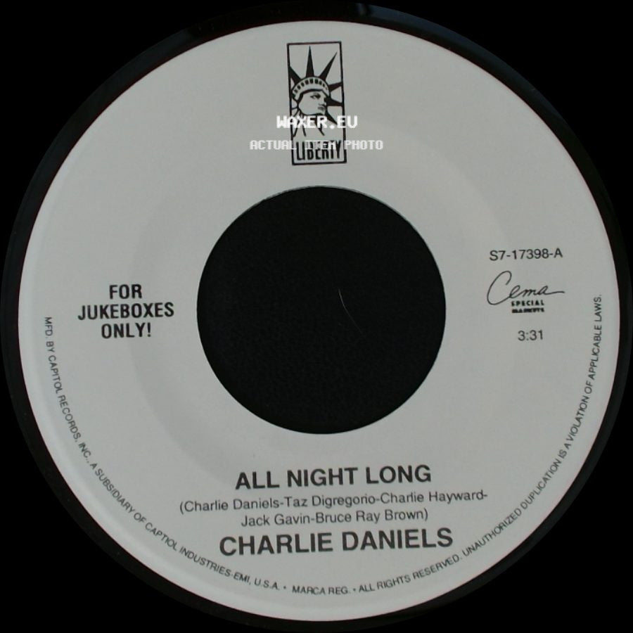 Charlie Daniels - All Night Long / America, I Believe In You side A