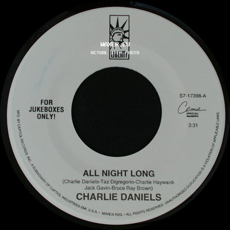 Charlie Daniels - All Night Long / America, I Believe In You side A