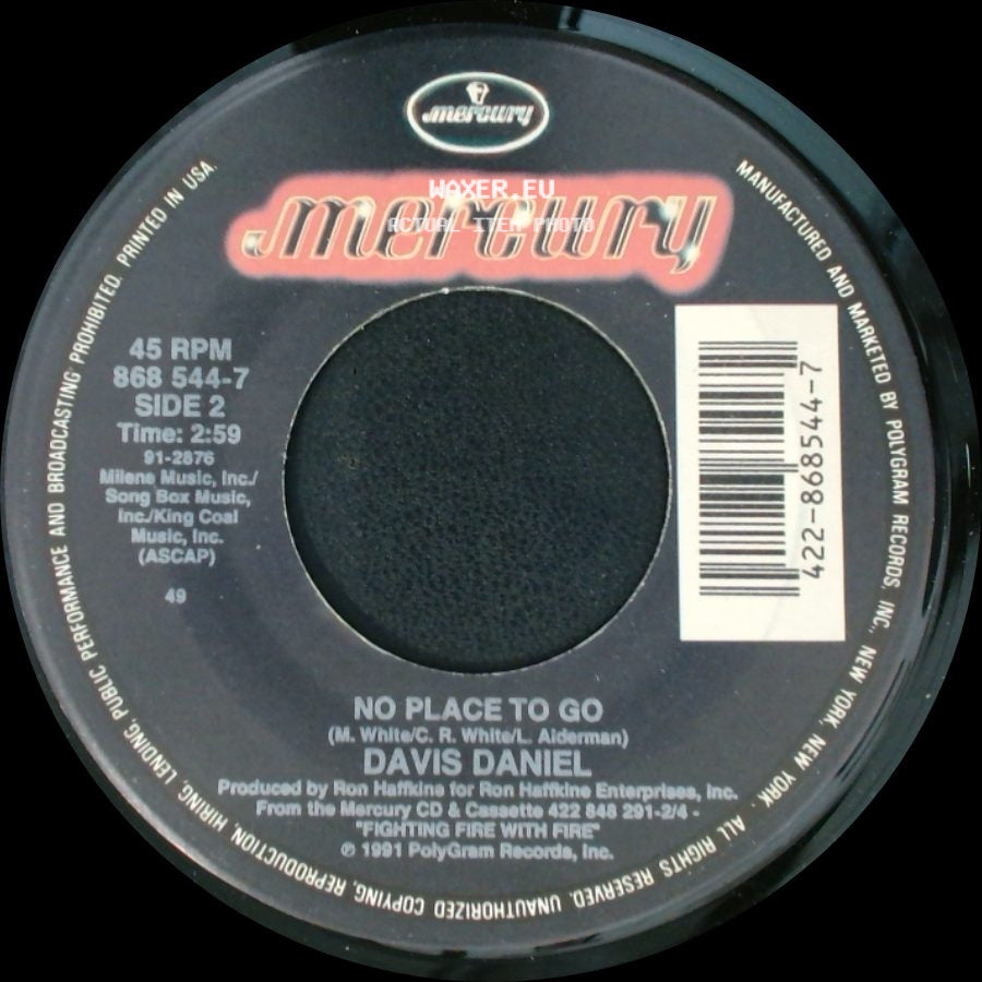 Davis Daniel - For Crying Out Loud / No Place To Go side B