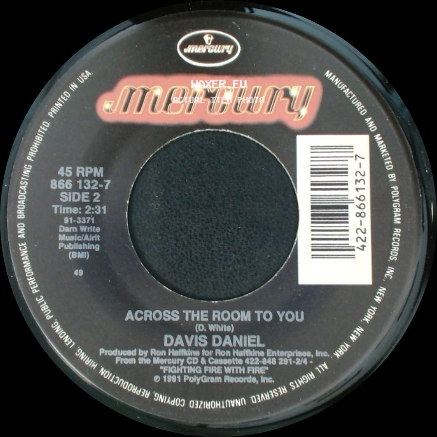 Davis Daniel - Fighting Fire With Fire / Across The Room To You side B