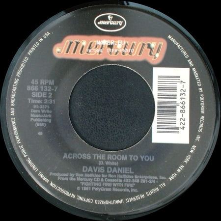 Davis Daniel - Fighting Fire With Fire / Across The Room To You side B