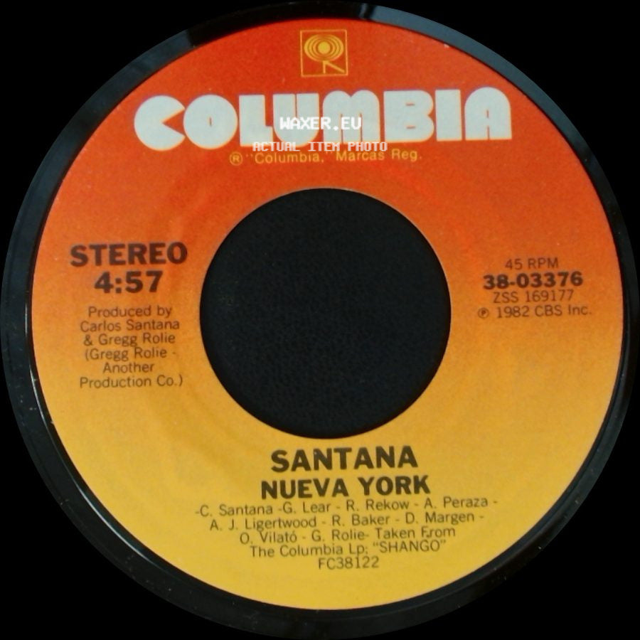 Santana - Nueva York / Nowhere To Run side A