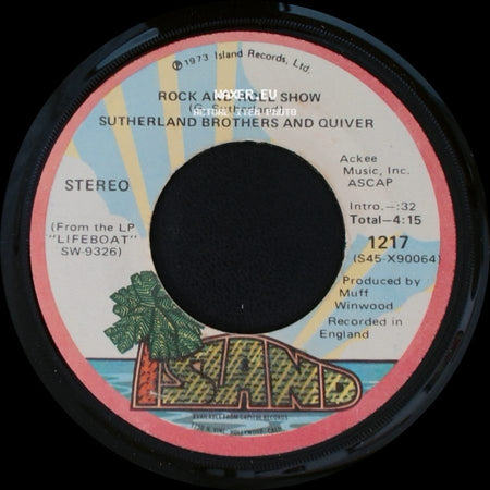 Sutherland Brothers And Quiver - (I Don't Want To Love You But) You Got Me Anyway / Rock And Roll Show side B
