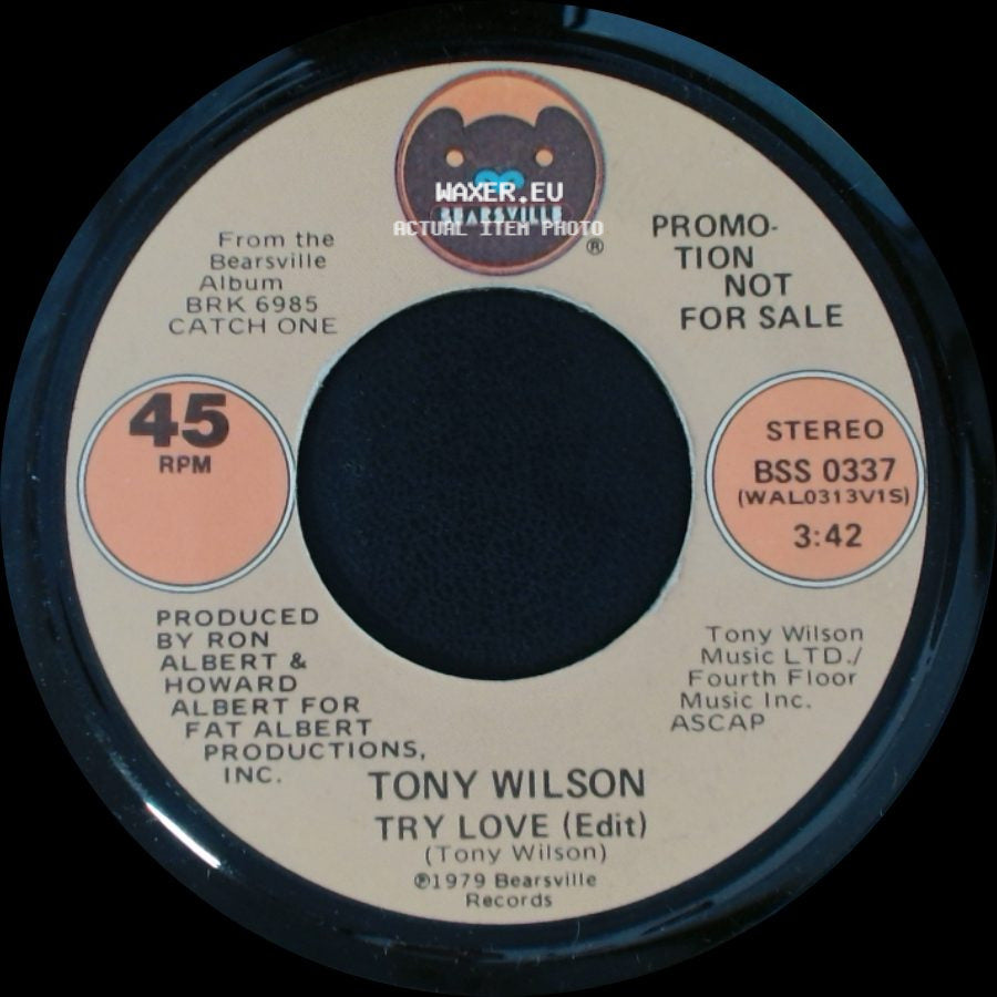Tony Wilson - Try Love (Edit) / Try Love (Edit) side A