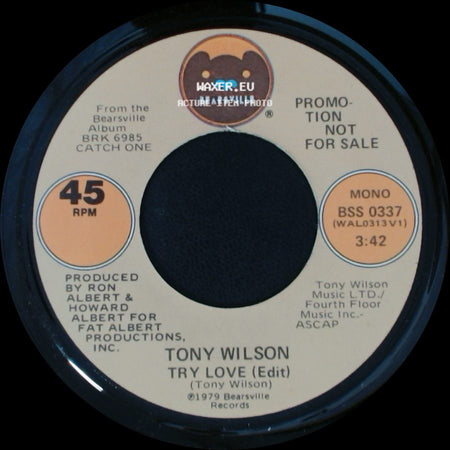 Tony Wilson - Try Love (Edit) / Try Love (Edit) side B