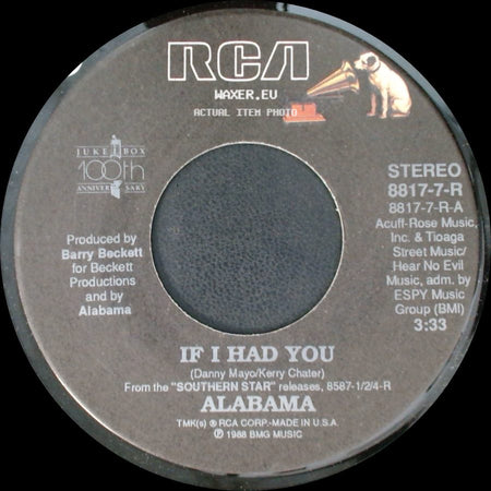 Alabama - If I Had You / I Showed Her side A