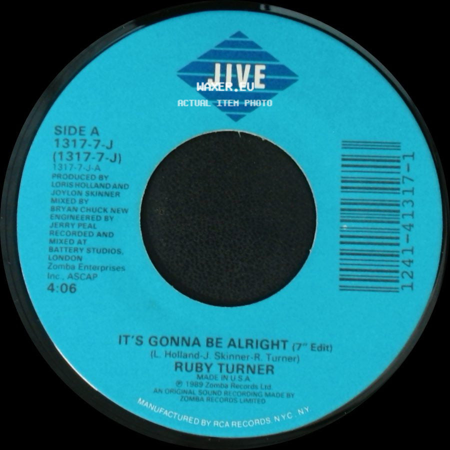 Ruby Turner - It's Gonna Be Alright (7" Edit) / Sexy side A