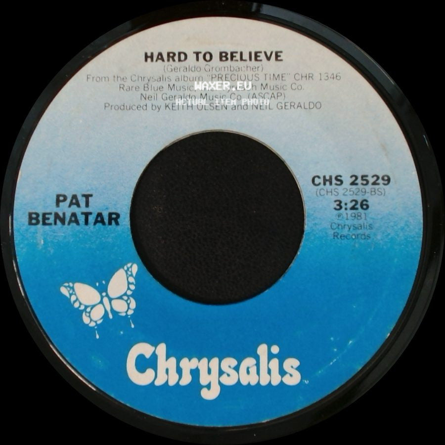 Pat Benatar - Fire And Ice / Hard To Believe side B