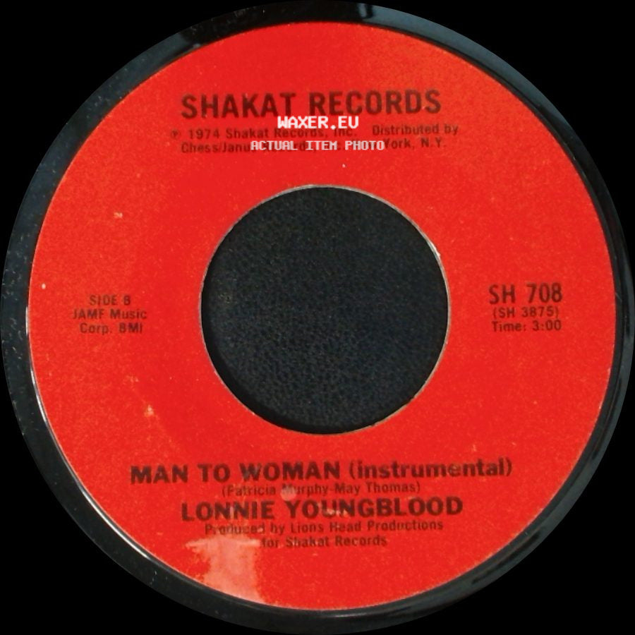 Lonnie Youngblood - Man To Woman / Man To Woman (Instrumental) side B