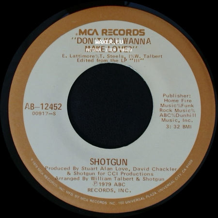 Shotgun - Don't You Wanna Make Love? / Stone Woman side A