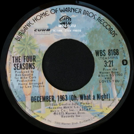 The Four Seasons - Slip Away / December, 1963 (Oh, What A Night) side B