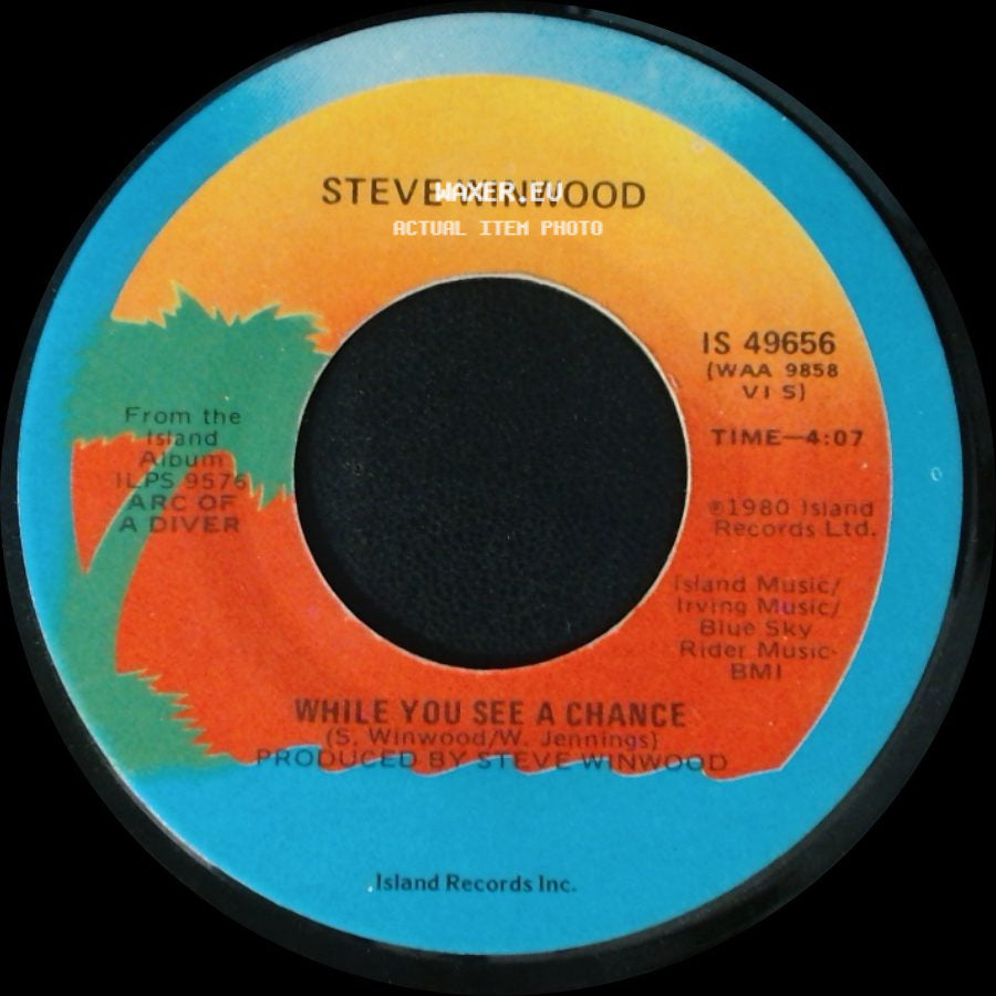Steve Winwood - While You See A Chance / Vacant Chair side A