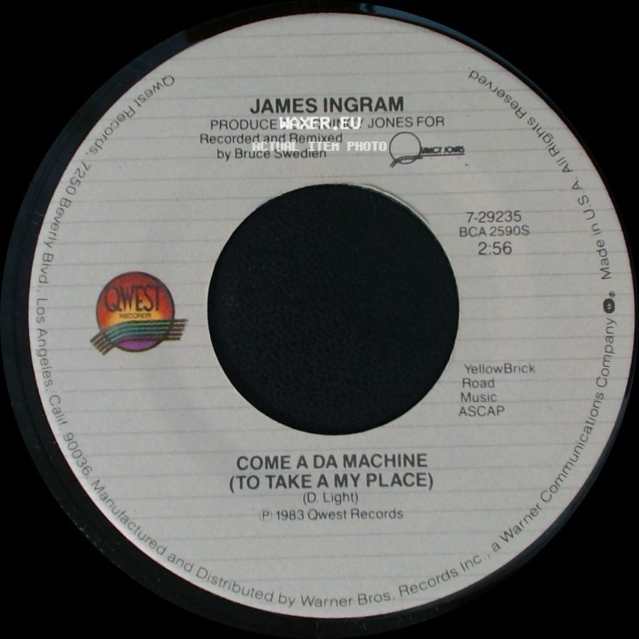 James Ingram - She Loves Me (The Best That I Can Be) / Come A Da Machine (To Take A My Place) side B