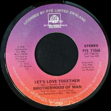 Brotherhood Of Man - Let's Love Together / Save Your Kisses For Me side A