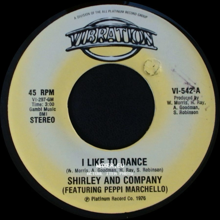 Shirley And Company (Featuring Peppi Marchello) / Shirley And Company - I Like To Dance / Jim Doc C'ain side A