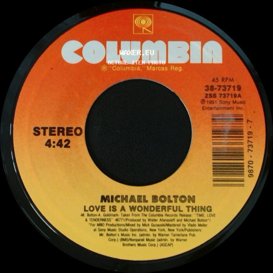 Michael Bolton - Soul Provider / Love Is A Wonderful Thing side B