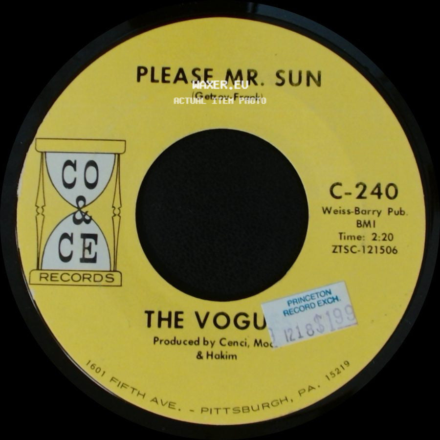 The Vogues - Please Mr. Sun / Don't Blame The Rain side A