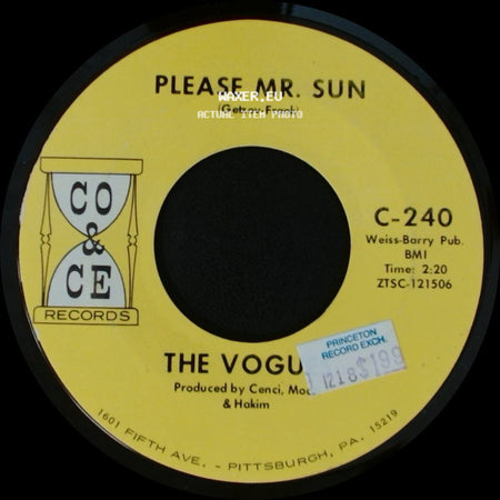 The Vogues - Please Mr. Sun / Don't Blame The Rain side A