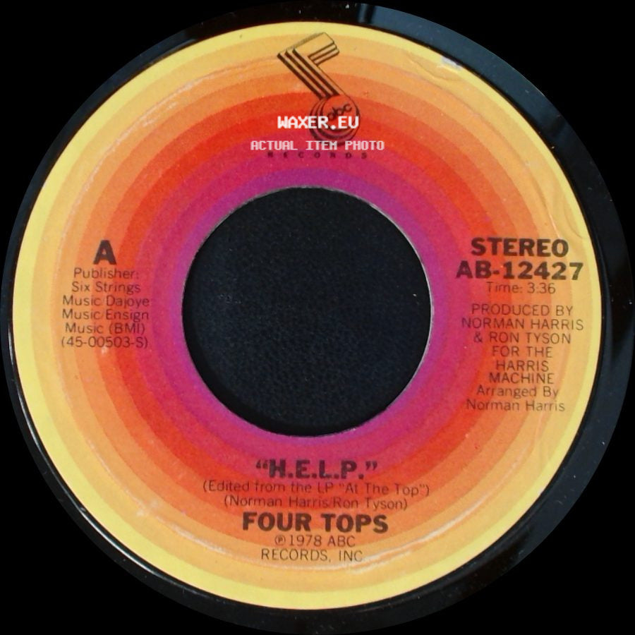 Four Tops - H.E.L.P. / Inside A Brokenhearted Man side A